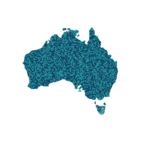 Map of Australia representing TVHammer nationwide IPTV coverage